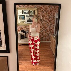 Red and White Checkered Pants Daniel Fletcher and Coca Cola collab